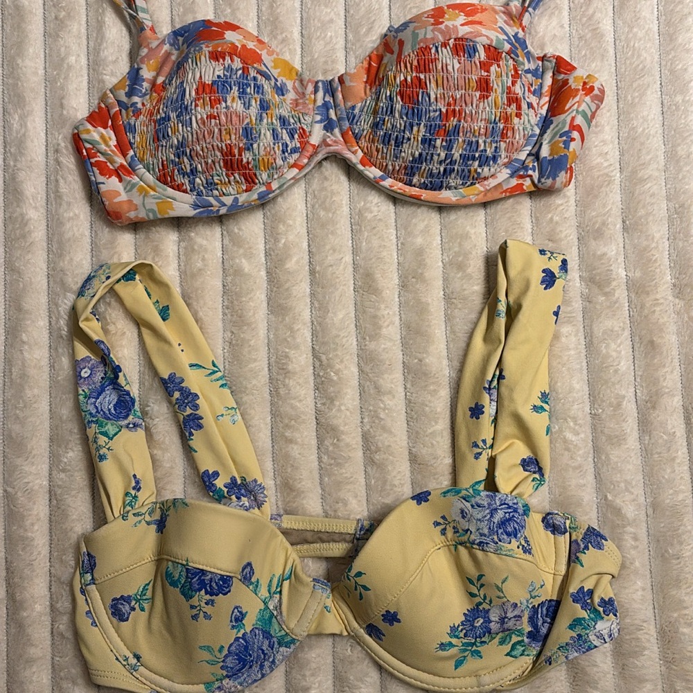 Floral Bikini Tops Set